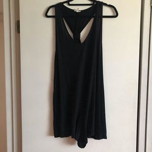 Black Urban Outfitters romper with knitted back